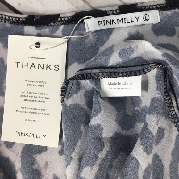 NWT Pink Milly Leopard Cheetah Print Pool Coverup - Picture 6 of 7